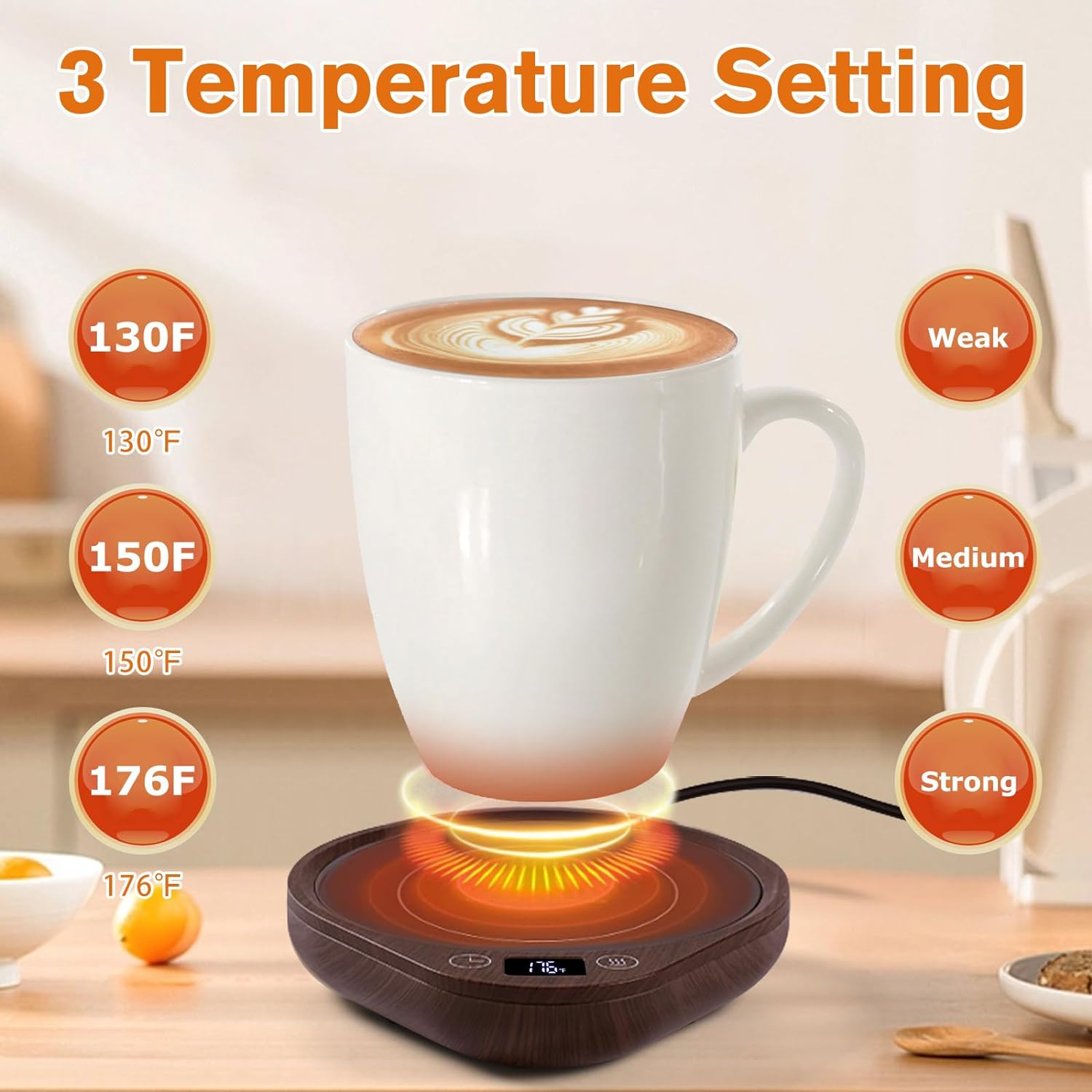CuppaHeat | Elektrische Koffiemok Warmer Set – USB Verwarmer voor Koffie, Thee & Dranken