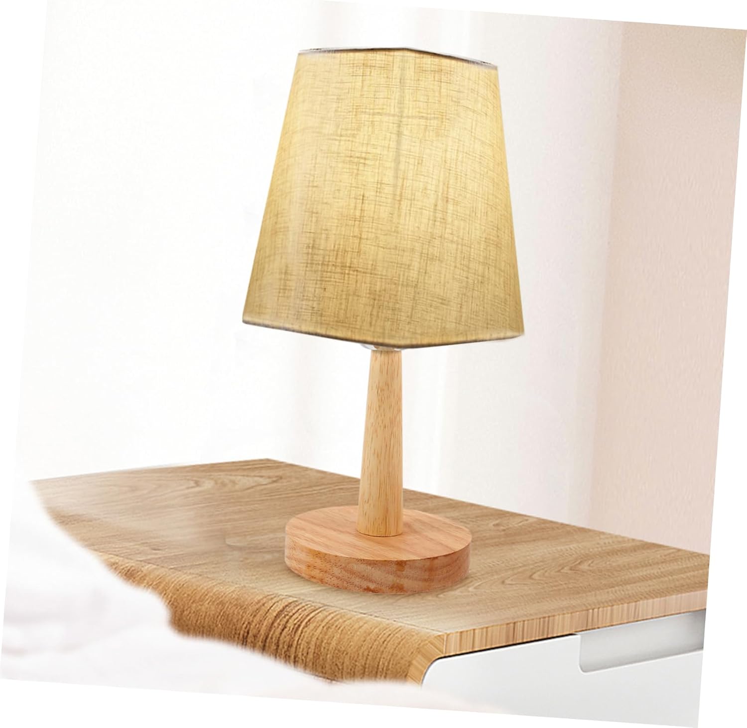 SoftGlow | Klassieke stoffen tafellamp - LED USB nachtlamp voor slaapkamer en woonkamer
