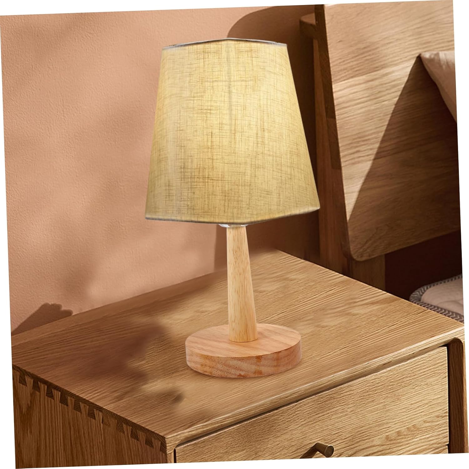 SoftGlow | Klassieke stoffen tafellamp - LED USB nachtlamp voor slaapkamer en woonkamer
