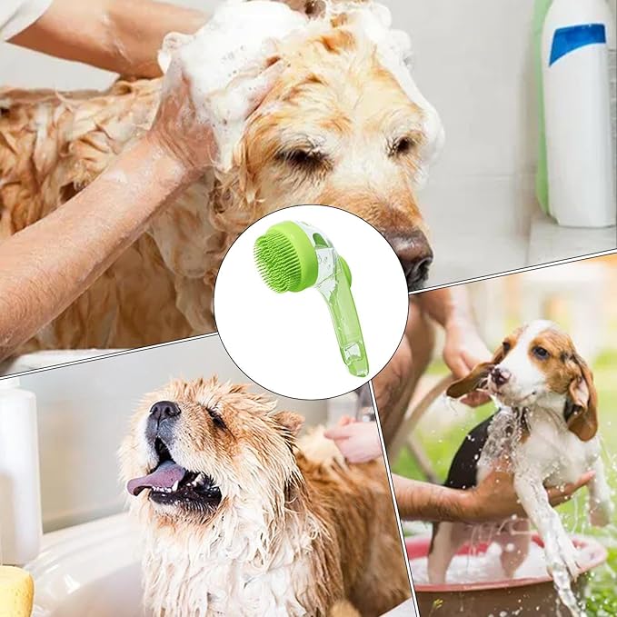 PetLather | Huisdier Verzorging Zeepdispenser Schrobborstel – 2-in-1 Shampoo Applicator