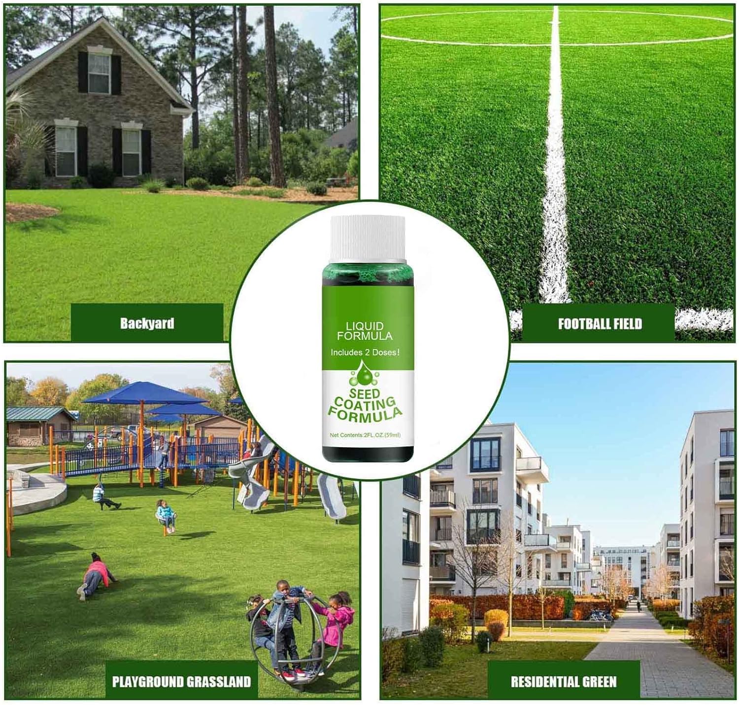 LushPatch | Hersteloplossing voor gazon - 2 stuks - Snelle kieming, gazonherstel