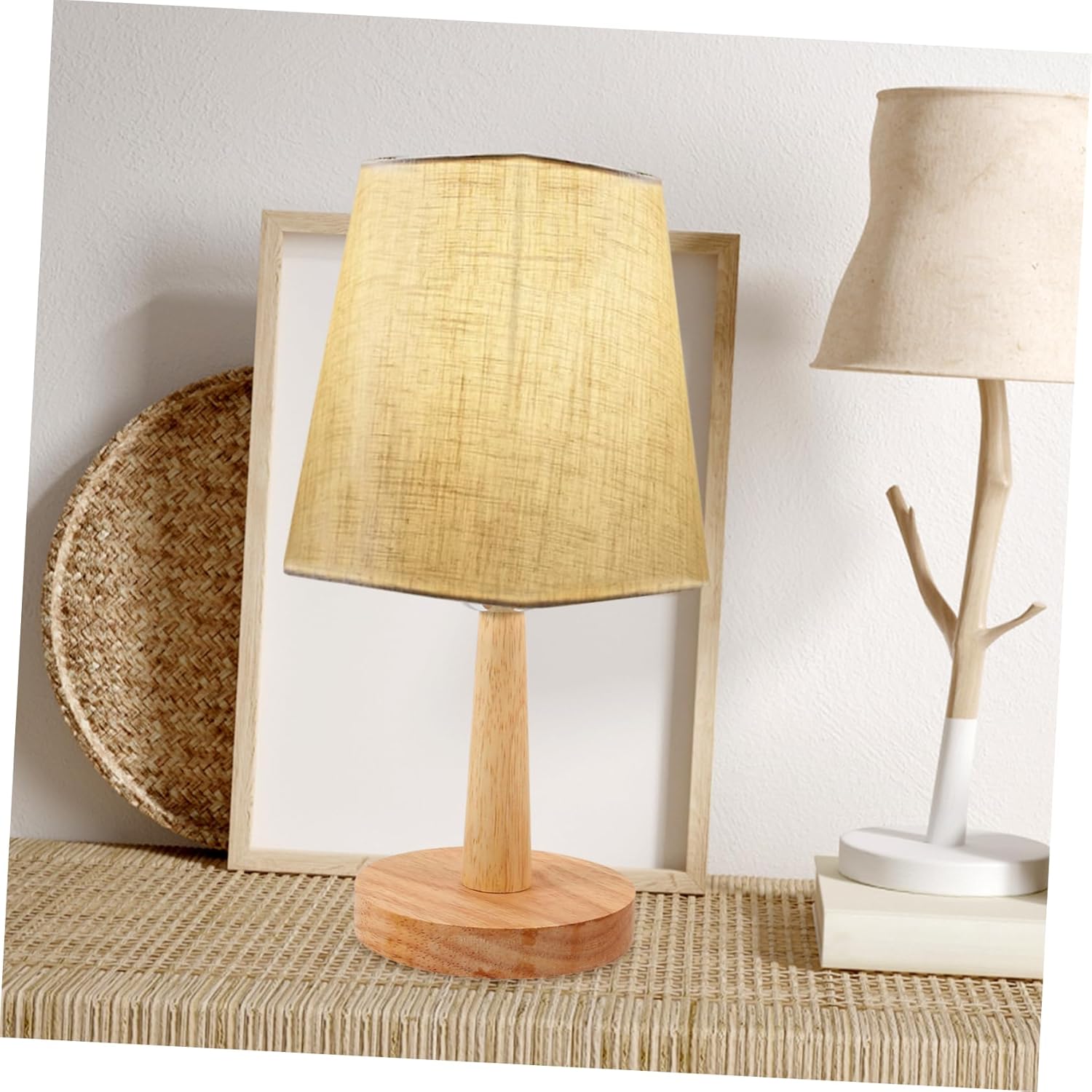 SoftGlow | Klassieke stoffen tafellamp - LED USB nachtlamp voor slaapkamer en woonkamer