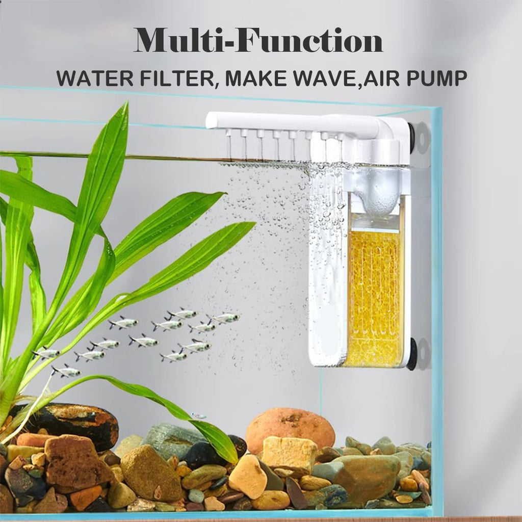 Streamic | Stille miniaquariumfilter - instelbare watertoevoer, onderdompelbaar, energiezuinig