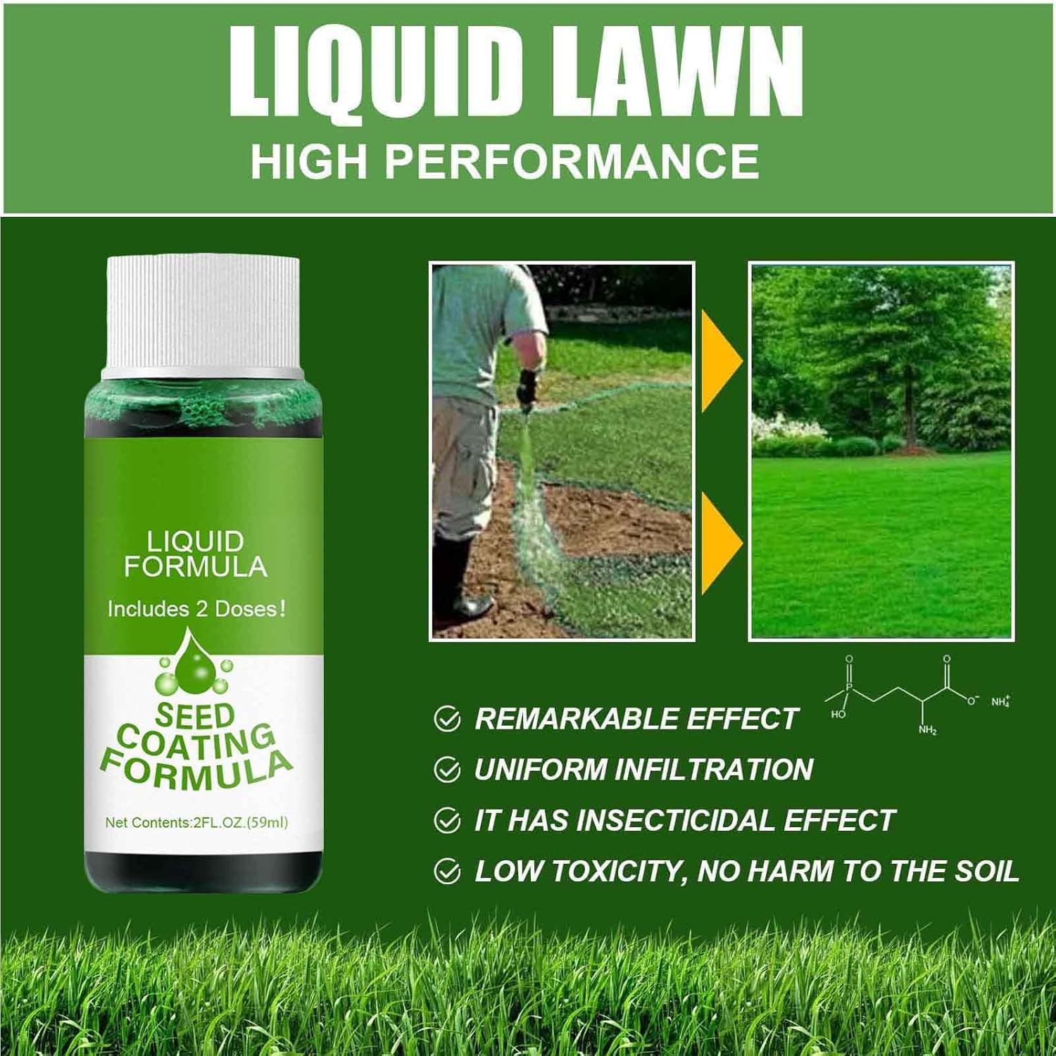 LushPatch | Hersteloplossing voor gazon - 2 stuks - Snelle kieming, gazonherstel