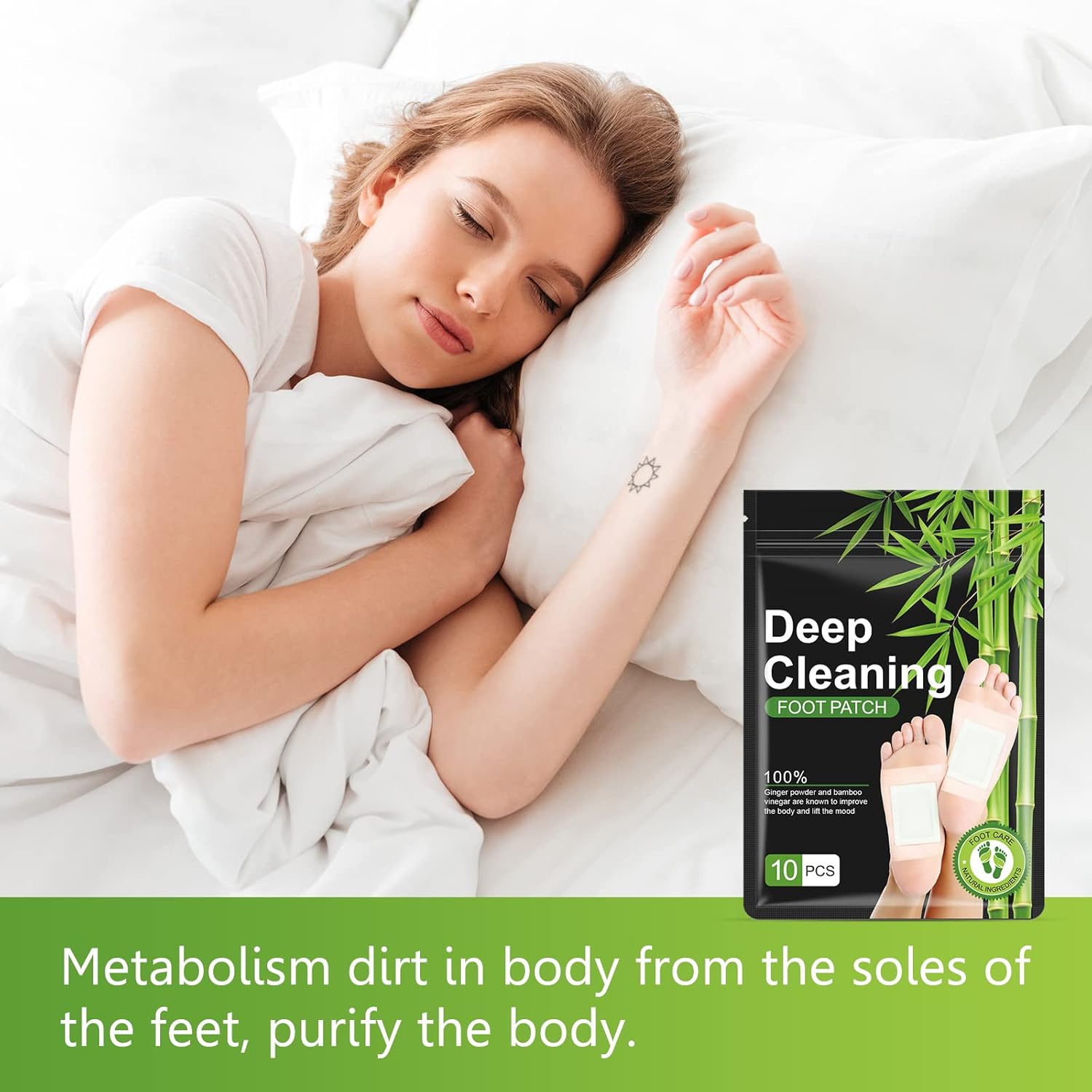 SoleDetox | Detox voetkussentjes - Natuurlijke reiniging en gifverwijdering patches (20 stuks)
