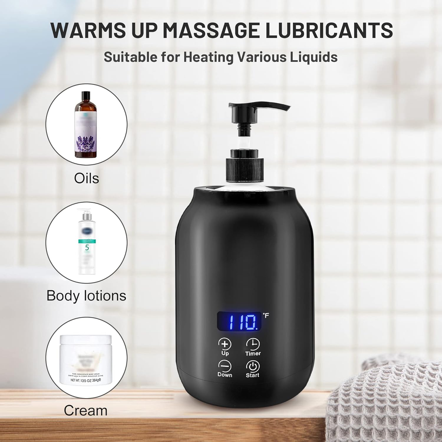 Zensa | Elektrische Massage Olieverwarmer - Draagbare Lotion Verwarmer Professioneel