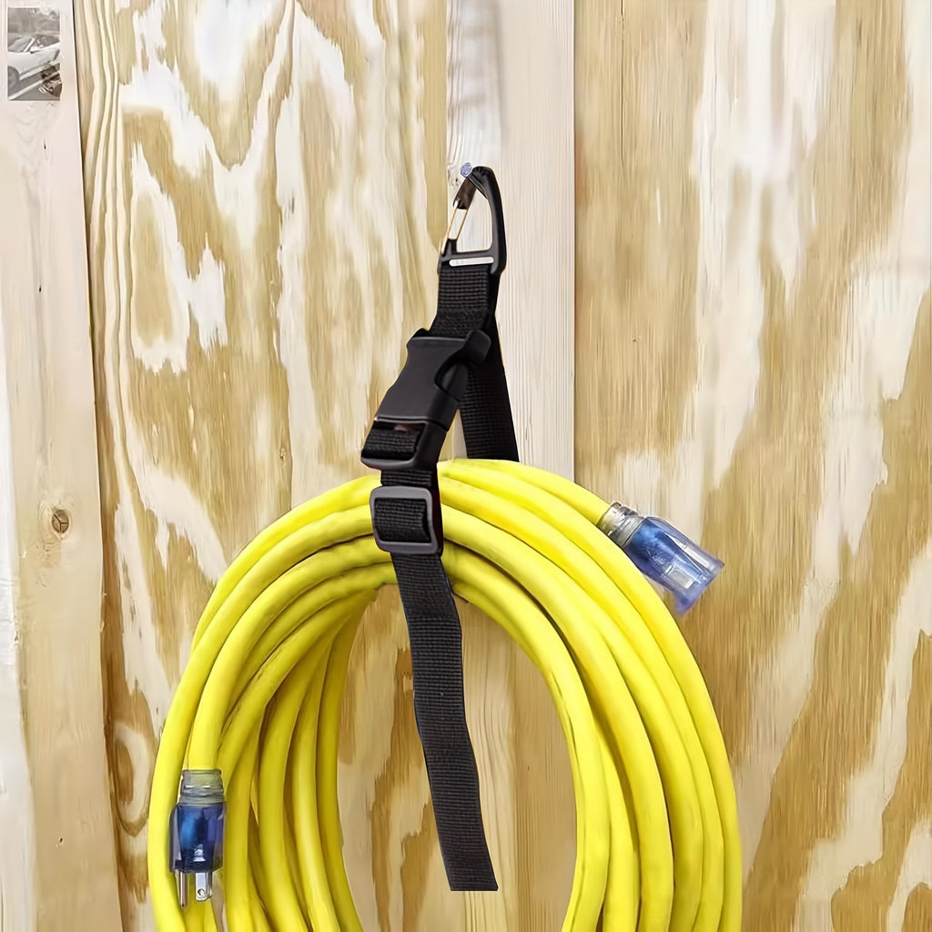 TidyCord | 4-Pack Verstelbare Snoer Organisator Riemen - 45cm Heavy-Duty Kabelhouder voor Garage, Werkplaats