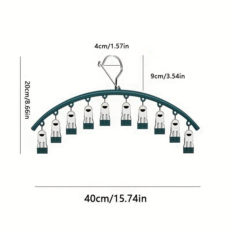 ClipCore | 3 roestvrijstalen wasknijpers + 10 mini-grijpclips – Duurzame, antislip hangers