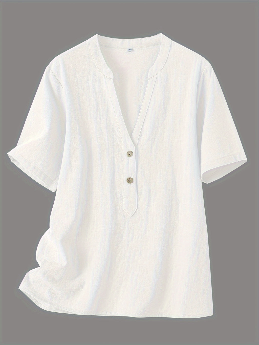 Xylia | Dames Elegante V-Hals Blouse – Loszittend, Top met Knopen aan de Voorzijde