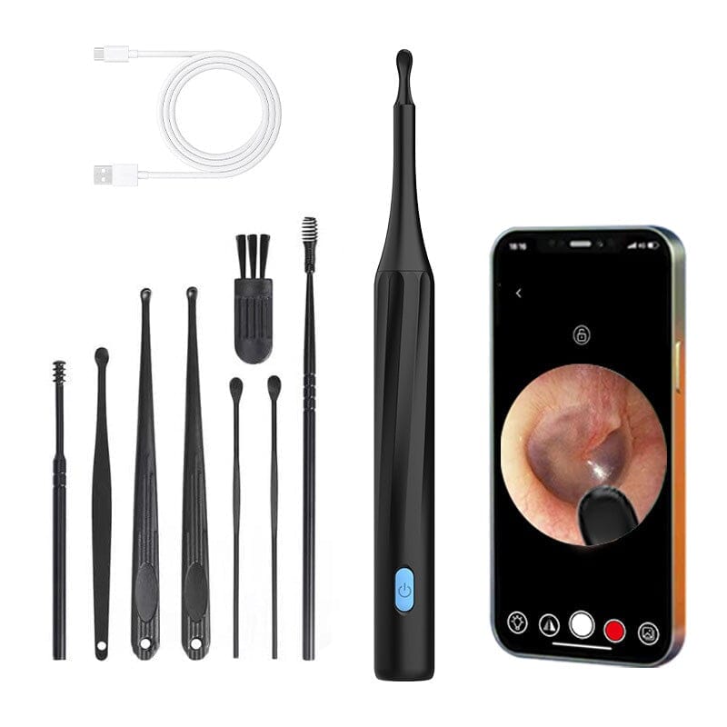 EarScope | HD Camera Oorreiniger – Draadloos WiFi, Oplaadbaar, LED-verlichting Otoscoop