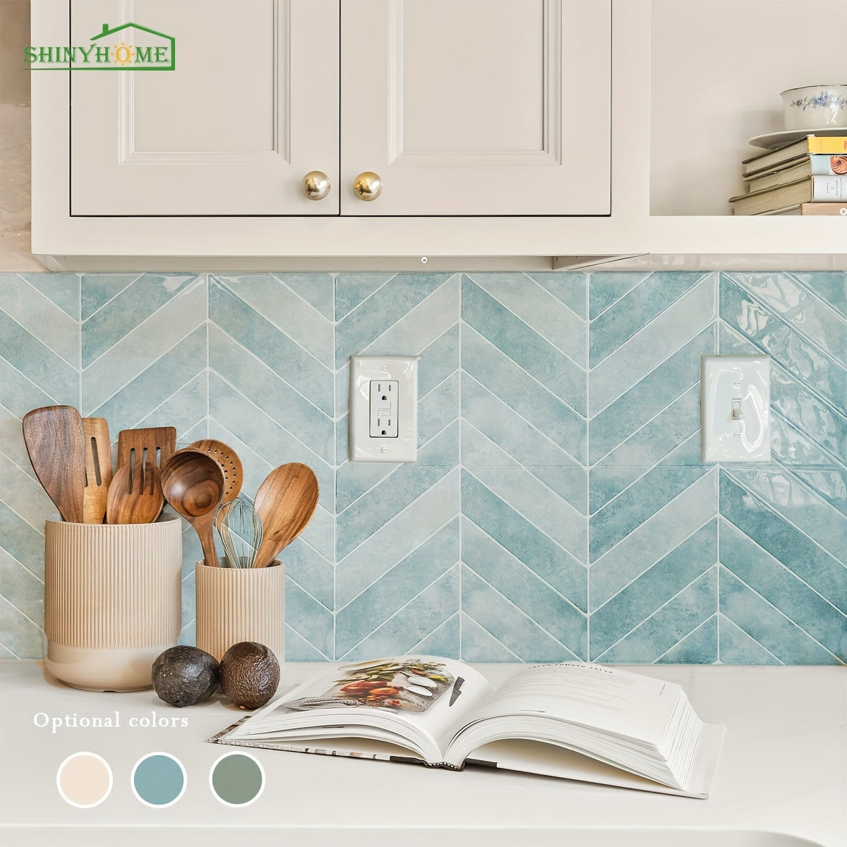 GeoTile | 3D Peel & Stick Muurtegels - Waterdicht, Oliebestendig PU Achterwand voor Keuken & Badkamer