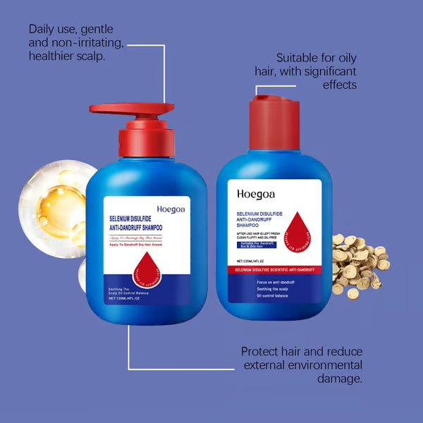 ScalPure | Seleniumdioxide shampoo tegen roos, verlichting bij jeukende hoofdhuid, versterking van het haar