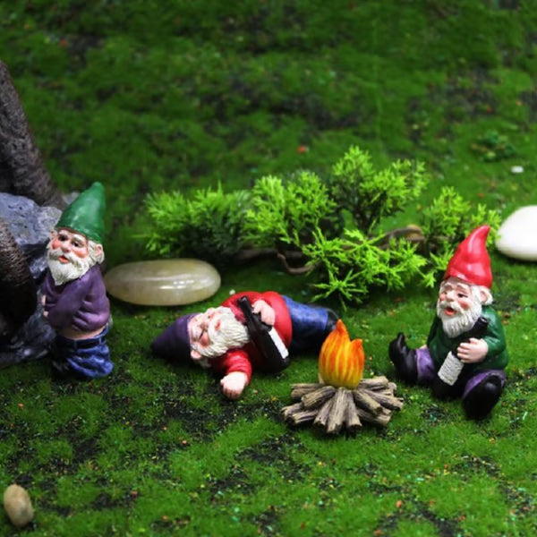 GnomeSway | Hilarische dronken tuinkabouters, plezier in de tuin, decoratieve set