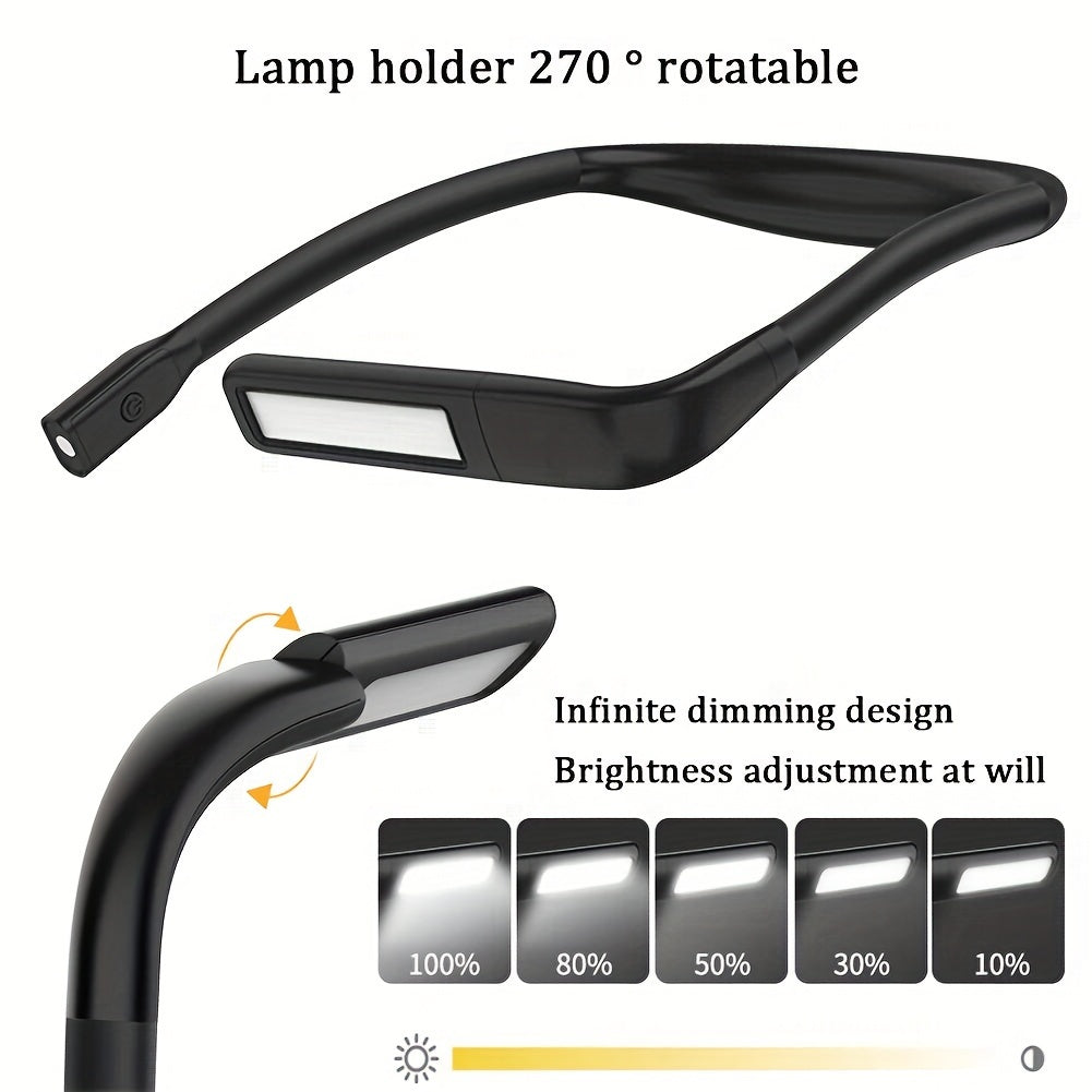 NeckRay | Oplaadbare nekleeslamp – handsfree boeklamp, oogvriendelijke LED,