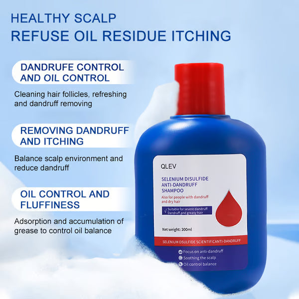 ScalPure | Seleniumdioxide shampoo tegen roos, verlichting bij jeukende hoofdhuid, versterking van het haar