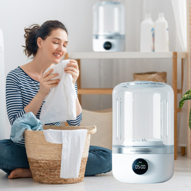 WashBee | Draagbare mini-wasmachine voor ondergoed en fijne was – compact en reisvriendelijk