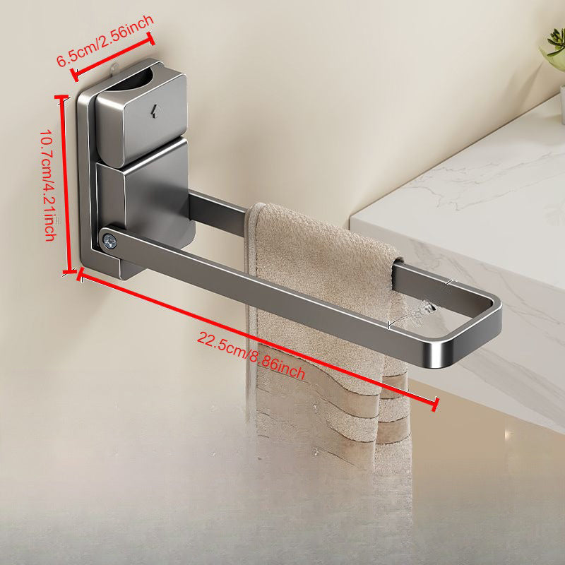 FlexRack | Opvouwbaar handdoekenrek van aluminium met zuignap – Badkamerorganizer zonder boren