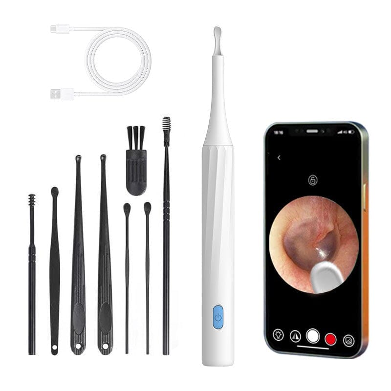 EarScope | HD Camera Oorreiniger – Draadloos WiFi, Oplaadbaar, LED-verlichting Otoscoop