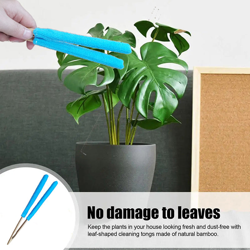 CleanLeaf | Handmatige Bladerenborstel – Microvezel met Zachte Borstels, Houten Handvat voor Thuis