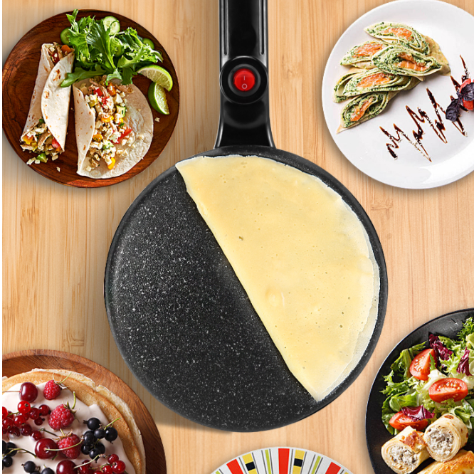 CrepeCraft | Magische crêpe maker - Elektrische crêpe machine met antiaanbaklaag