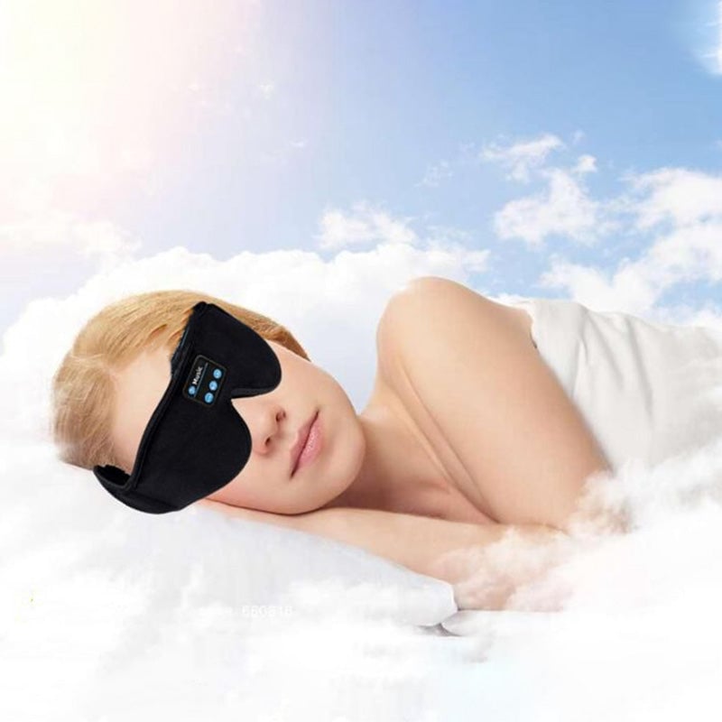 SleepTune | Bluetooth Muziek Slaapmasker – Zacht Geheugenschuim, Lichtdicht