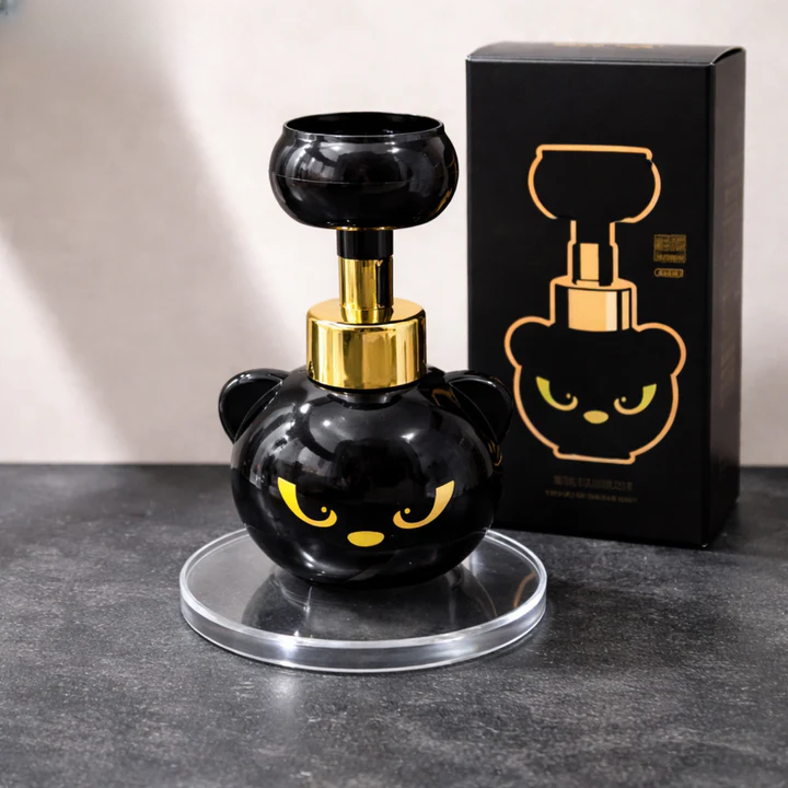 PawSuds | Kattenpoot Zeepdispenser – Navulbare Schuimende Handzeep, Schattig Kattenontwerp