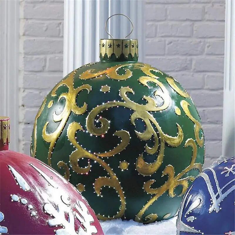TinselPop | Jumbo kerstboomballen voor buiten – Onbreekbare, weerbestendige kerstversieringen