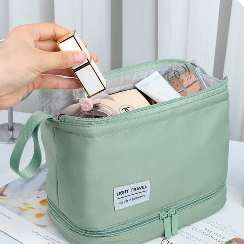 CapaciBag | Grote Waterdichte Toilettas - Ruime Oxford & Nylon Organiser met Droog/Nat Scheiding