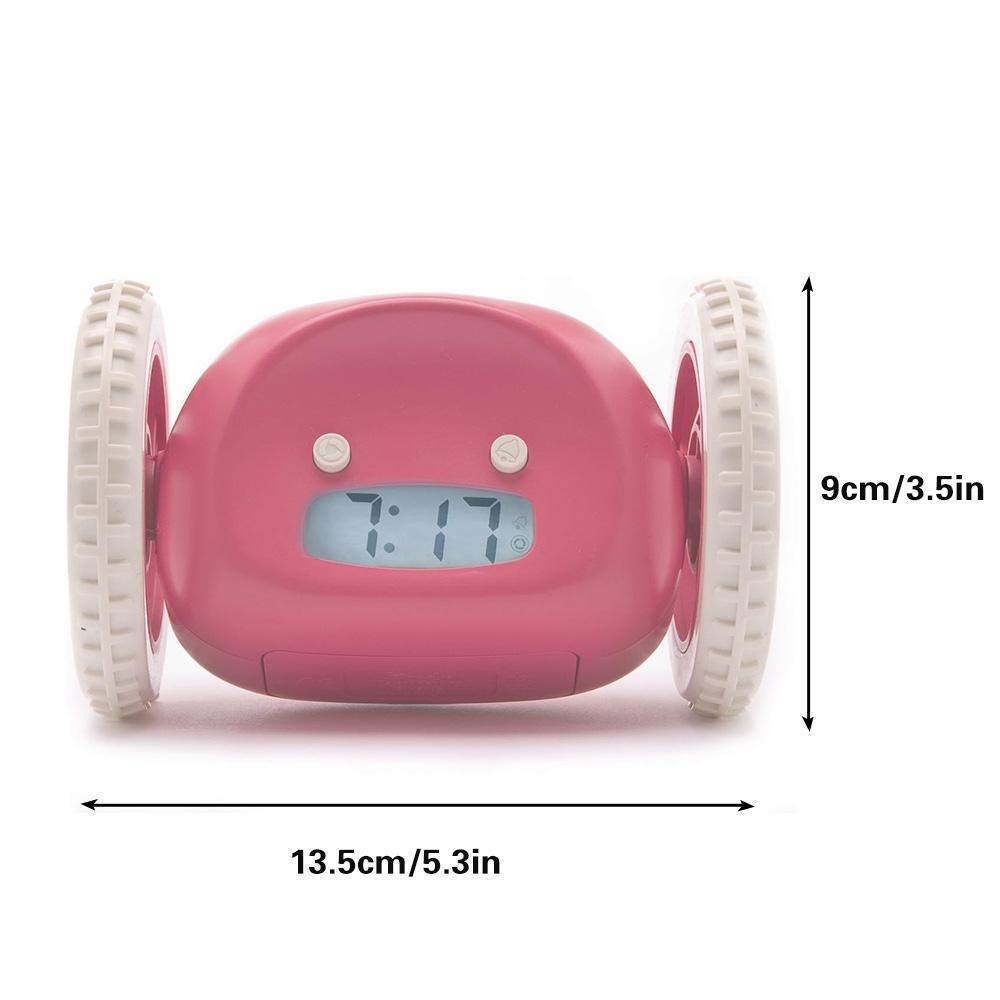 DashAlarm | Weggelopen wekker op wieltjes – Luide mobiele wekker, rollende snooze-stopper voor zware slapers