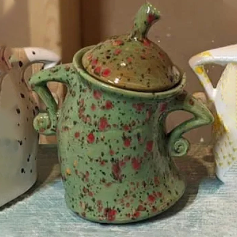 QuirkyJar | Opbergpot met deksel - Grillige decoratieve keuken- of schapcontainer