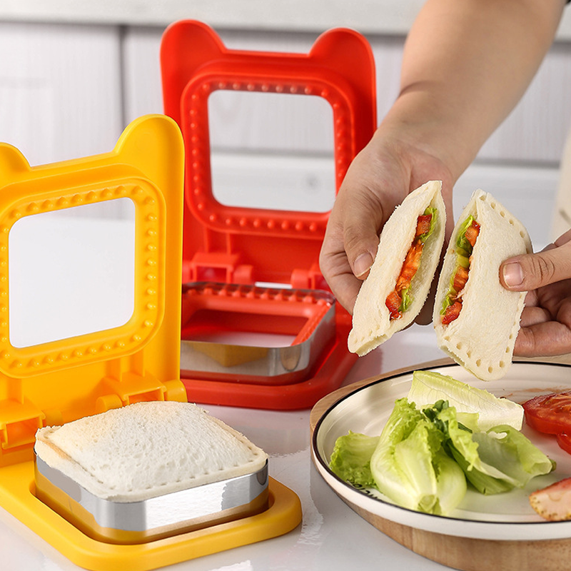 SandwichMate | Sandwich Snijder & Sealer – Roestvrijstalen Snijring, Broodkorstloze Sandwichvorm