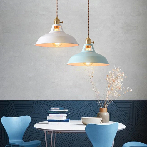 PastelAura | Vintage Pastel Metalen Hanglamp