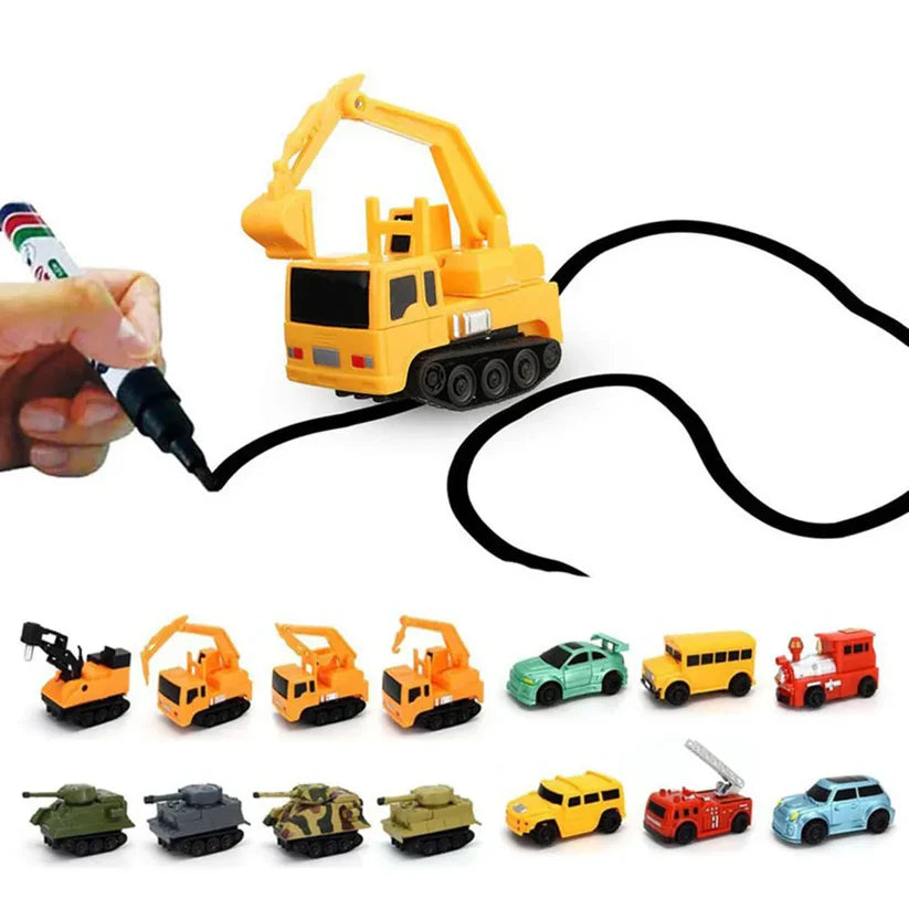 DrawZoom | Magische inductieve tekenauto voor kinderen – Creatief, leuk en leerzaam speelgoed