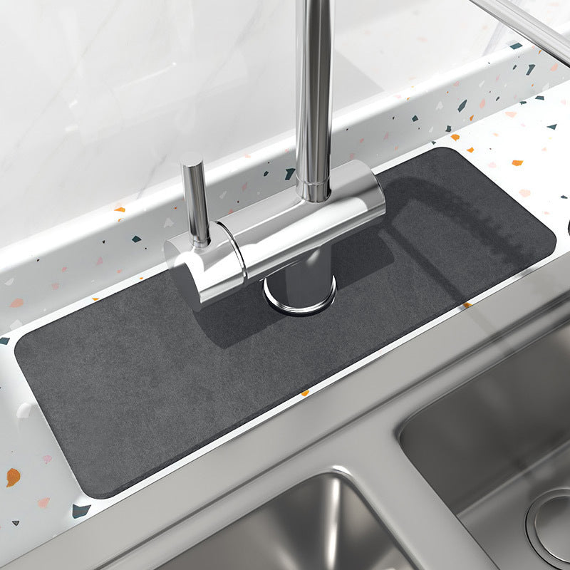 DiatomMat | Absorberende kraanmat van diatomeeënaarde – sneldrogend, antislip, waterabsorberend