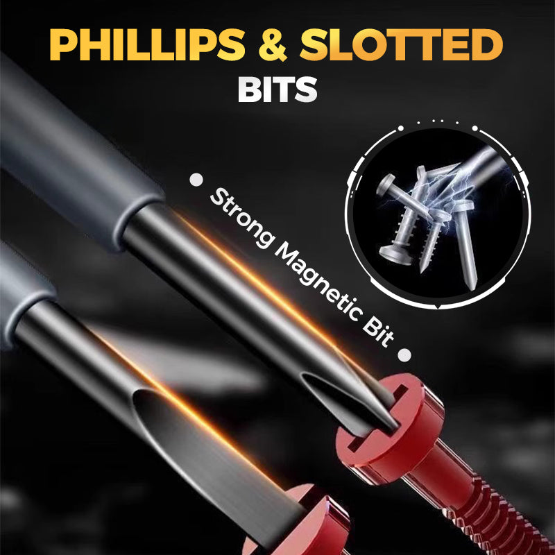 VoltScrew | 2-in-1 magnetische schroevendraaier met hoog koppel en elektriciteitsdetector – sleuf- en kruiskopbits