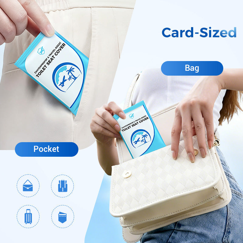 HygiSeat | Wegwerpbare toiletbrilbeschermers – voor op reis en openbaar gebruik