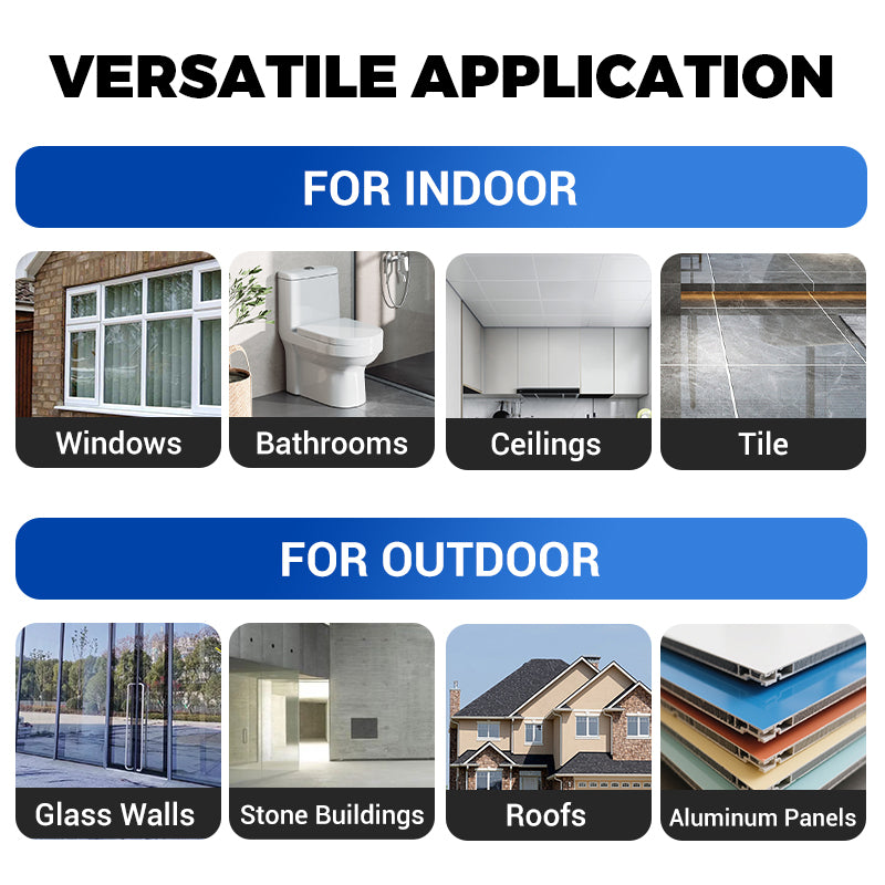 EverSeal | Waterdichte siliconenkit – voor binnen- en buitengebruik, flexibel