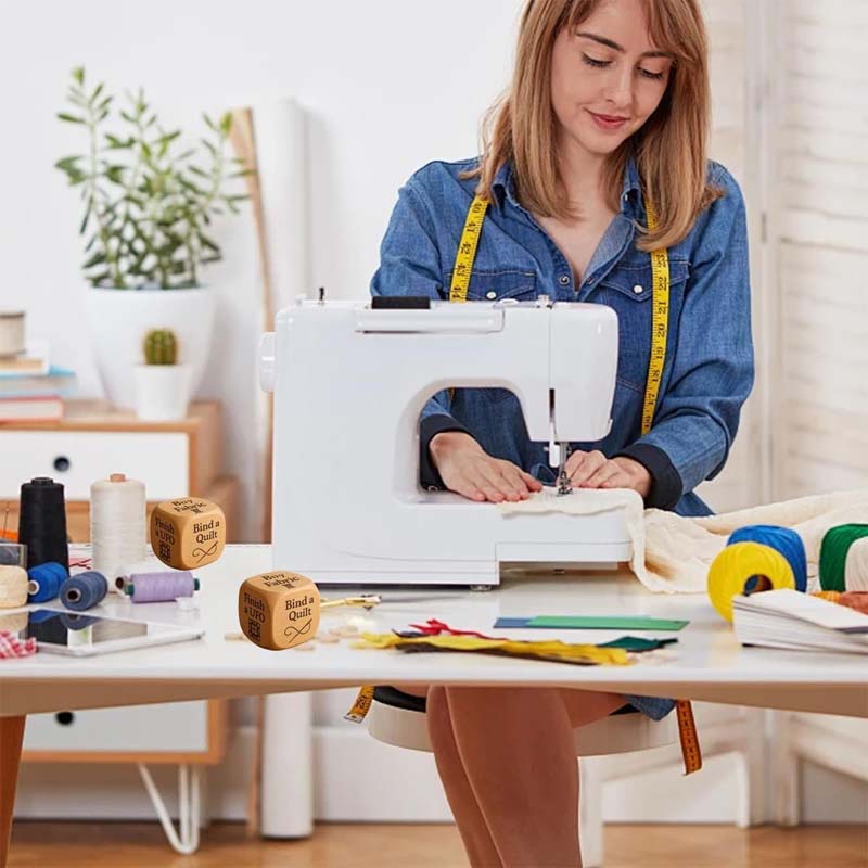 DeciDice | Creatieve patchwork-beslissingsdobbelstenen voor knutselen, naaien, breien en bakken