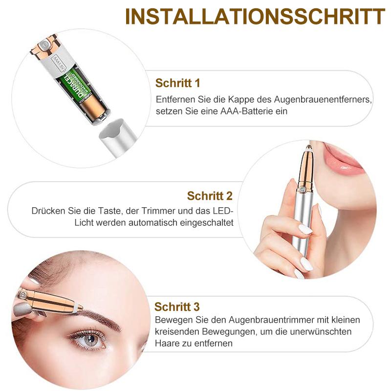 SilkBrow | Wenkbrauw-epilator voor vrouwen – Zachte, pijnloze en nauwkeurige ontharing