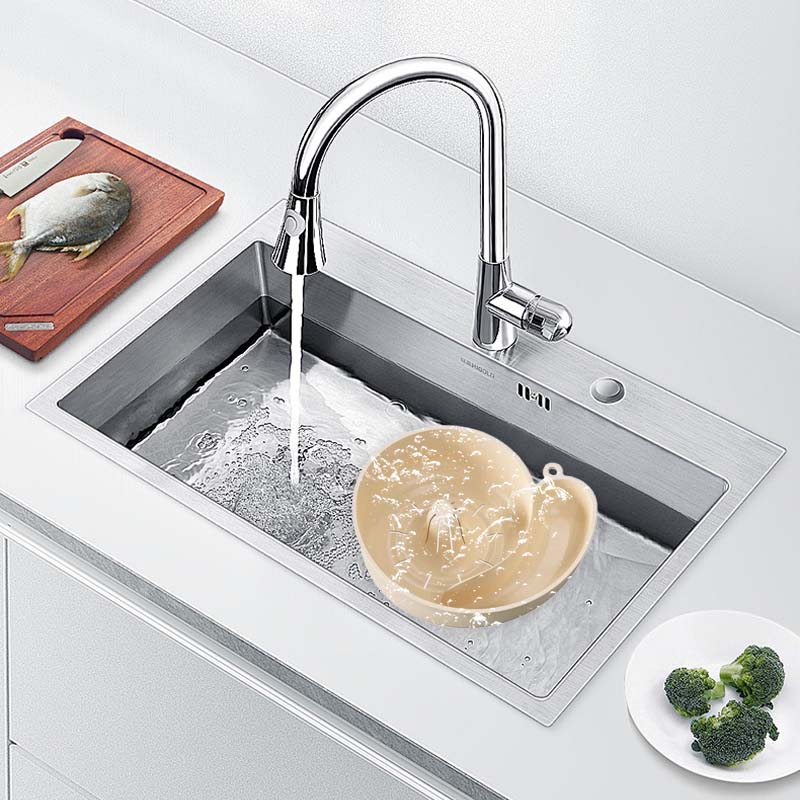 DrainShell | Slakvormige afvoerkorf en zeef voor keukengootsteen