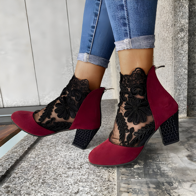 Priya | Elegante damessandalen met hak – Feest- en avondschoenen met enkelbandje