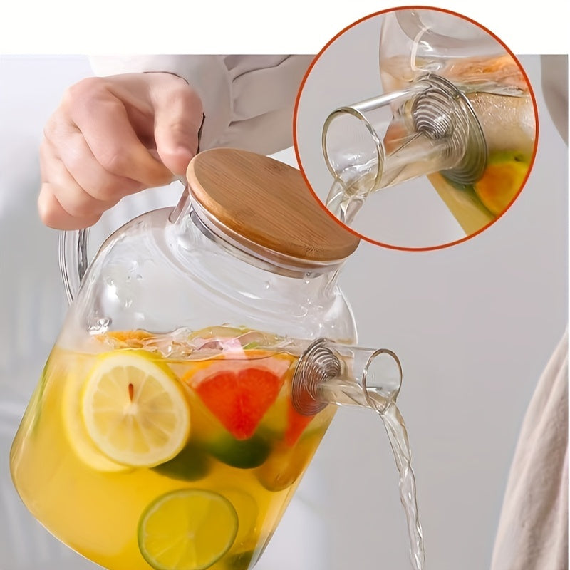 TeaVista | Borosilicaat glazen theepot met thee-ei - herbruikbaar, magnetronbestendig