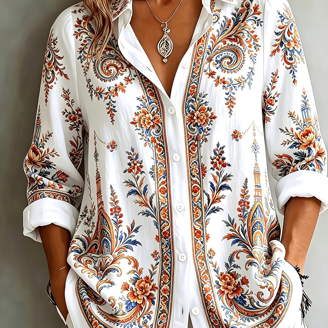 Velyn | Casual, elegante damesblouse – Ademende zomerbluis