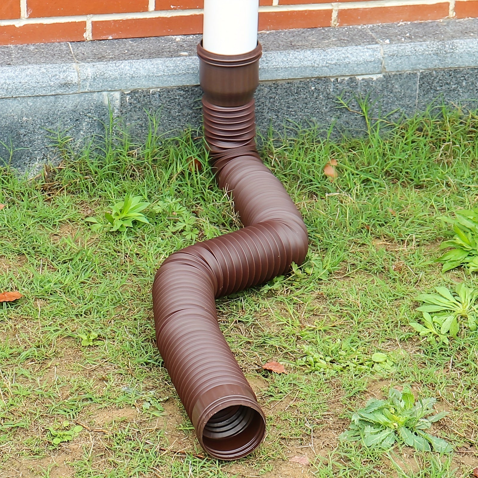 DrainStretch | Ronde regenpijpverlenging – Telescopische PE-regenwaterafvoerpijp, flexibele gootverbinding