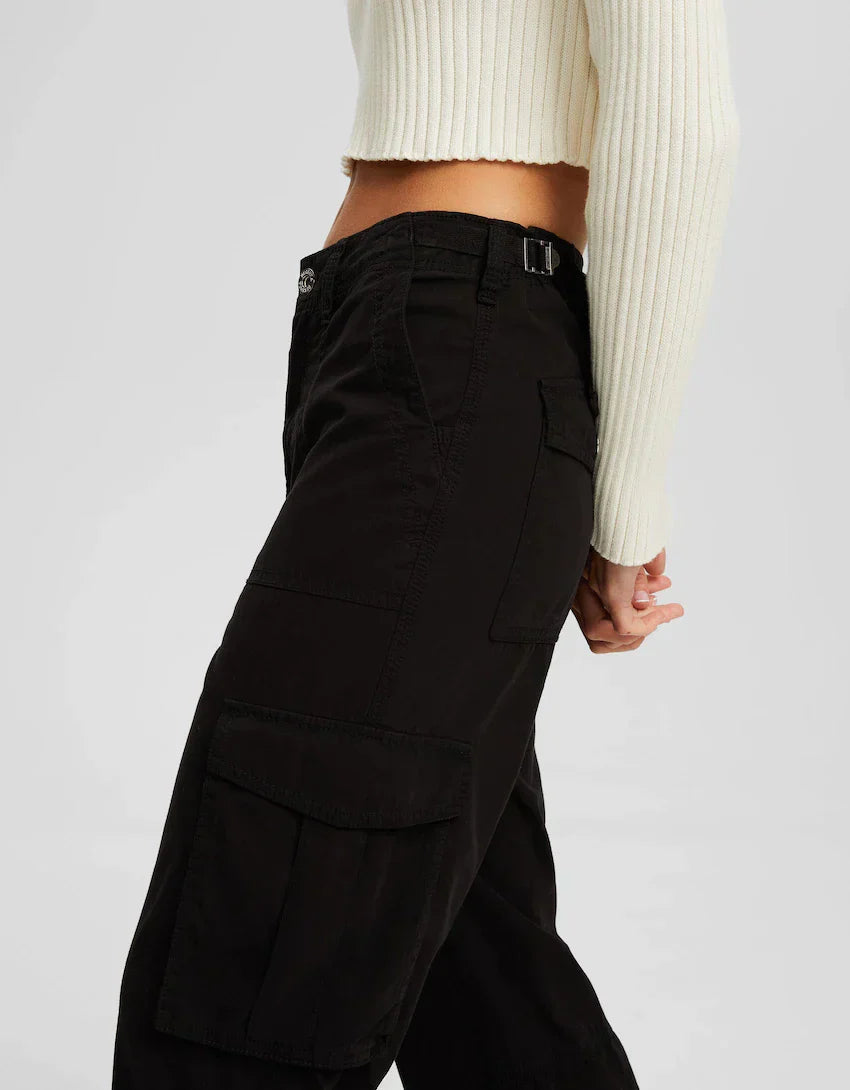 Elva | Dames cargobroek – relaxte pasvorm en hoge taille streetwear broek
