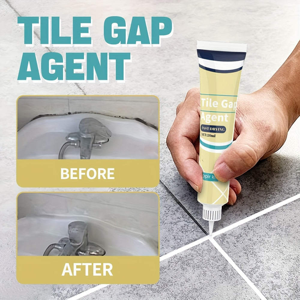 SealMate | Waterdichte Tegelvoegenvuller, Multi-Oppervlak Gel Afdichtingmiddel voor Badkamer, Keuken, Plastic & Hout Compatibel