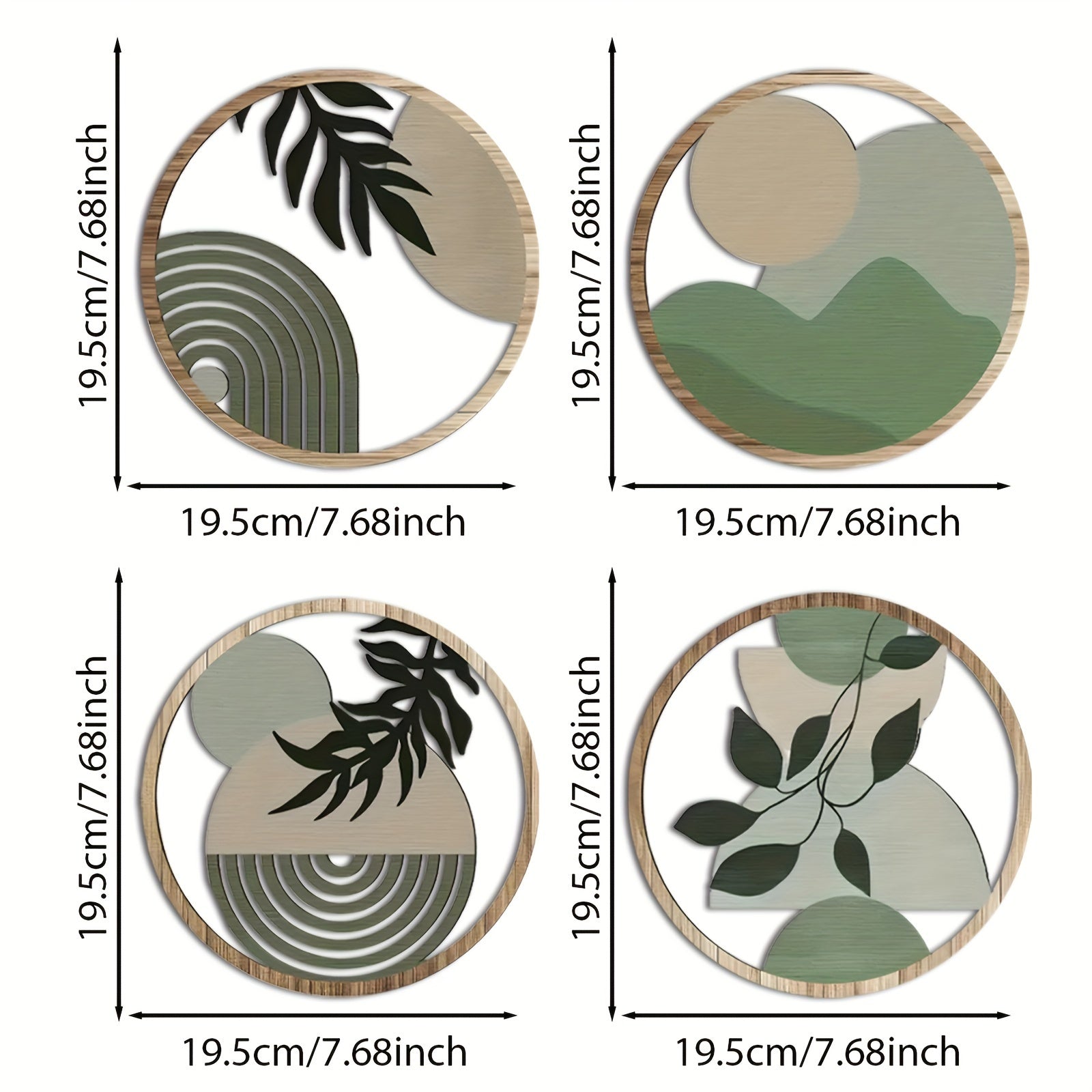 WoodlandEcho | Boheemse houten muurkunst - Rustieke Boerderij Holle Sculpturen