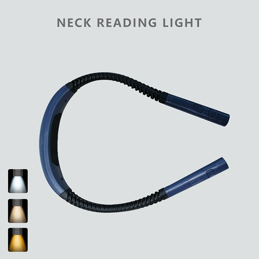 GlowBand | Dimbare oplaadbare nekleeslamp - USB-boeklamp voor lezen, breien, kamperen en werk