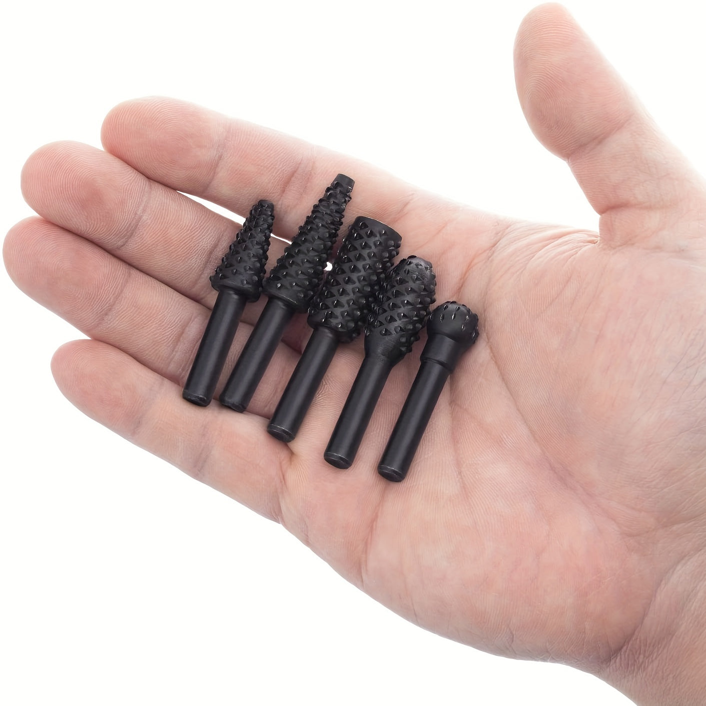 DrillRasp | 5/10st Houtsnijwerk Vijl Rasp Boren Set - Roterend Gereedschap voor DIY Houtbewerking, Graveren, Polijsten, Slijpen en Vormgeven