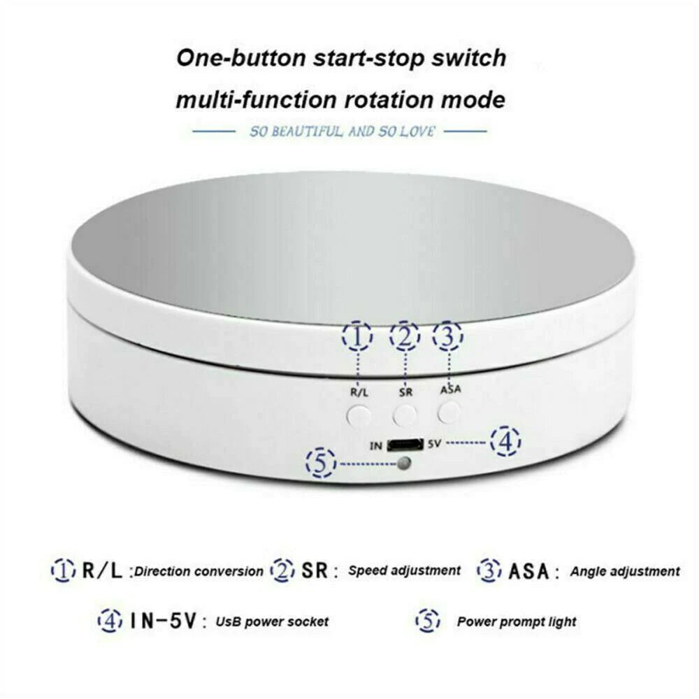 AuraTurn | 360° elektrisch gemotoriseerde draaibare displaystandaard – draaitafelhouder